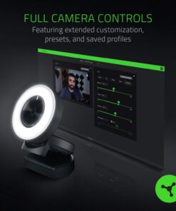 Alternative view of Razer Kiyo Streaming Webcam: 1080p 30 FPS / 720p 60 FPS - Ring Light w/ Adjustable Brightness - Built-in Microphone - Advanced Autofocus