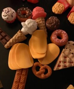 KidKraft 115-Piece Deluxe Tasty Treats Pretend Play Food Set, Plastic Grocery and Pantry Items, Gift for Ages 3+ 67 713jKIa202L