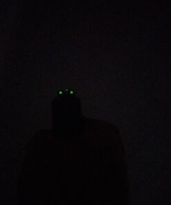 TRUGLO TFO Tritium & Fiber-Optic Handgun Sight | Snag-Resistant Front & Rear Bright Night Sights, Compatible with Glock Handguns Green Front / Green Rear Glock 42/43 32 713jsZzTcAL