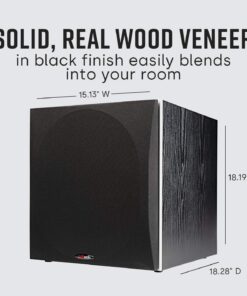 Polk Audio PSW505 12" Powered Subwoofer - Deep Bass Impact & Distortion-Free Sound, Up to 460 Watts, Easy Integration with Home Theater Systems, BLACK 39 713jyP0Kt5L 1