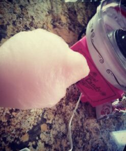 Nostalgia Vintage Hard and Sugar Free Countertop Original Cotton Candy Maker, Includes 2 Reusable Cones And Scoop – Pink, Main 41 713jzV9JiHL