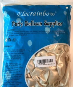 Elecrainbow 12 Inches 320 Grams Thickened White Balloons,White Party Supplies for Birthday Wedding Baby Shower Graduation Anniversary Memorial Day,100 Count 37 713k2exUDtL