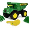 TOMY John Deere 15" Big Scoop Dump Truck with Sand Tools, Brown/a Retail Packaging 10 713k38p3X5L