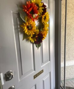 Headline Sign - Self-Stick Sign, NO SOLICITING" Sign, 2 x 8 Inches, Black and Gold, Made in USA (9369) 11 713kkJQJQwL