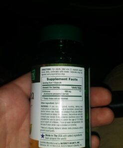 Nature's Bounty Echinacea, Herbal Supplement, Supports Immune Health, 400mg, 100 Capsules 19 713ly9JbCGL