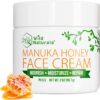 Face Moisturizer for Dry Skin - Facial Moisturizer for Women & Men - Dry Skin Face Moisturizer with Manuka Honey, Aloe Vera & Cehami - Soothing & Redness Relief Face Creams for Sensitive Skin & Eczema 28 713mGBiVHpL
