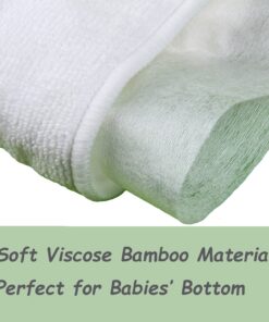 Babygoal Baby Cloth Diaper Liners 2 Pack, Biodegradable Viscose from Bamboo Liners for Cloth Diaper Nappy (200 Sheets) 2BBT01 Rayon from Bamboo Diaper Liners 12 713mtTBlCBL