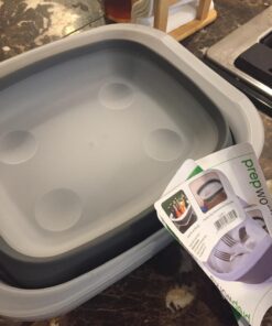 Progressive International Prepworks Collapsible Portable Wash Basin Dishpan Dish Tub 60 713n ZGYeJL