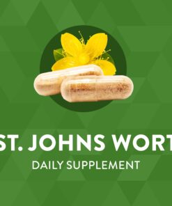 Nature's Way Premium St. John’s Wort Herb, Promotes A Positive Outlook*, 700 mg per serving, 180 Vegan Capsules 16 713nrlLnvWL