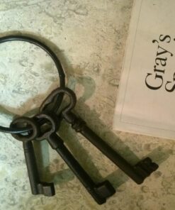 Super Z Outlet Pirate Ship Skeleton Jail Keys Set - Cast Iron Costume Prop 5 713ofX3hKL