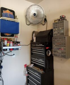 Lasko High Velocity Max Performance Floor Fan with Wall mount Option, 3 Powerful Speeds, Pivoting Fan Head for Home, Garage, Attic, 20", Black, 2265QM 46 713pkxBJTaL