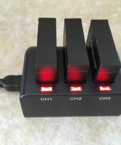Smatree Battery (3 Pack) and 3-Channel Charger Compatible for Gopro Hero 4 (NOT for Hero 5) 49 713rV1QTa8L
