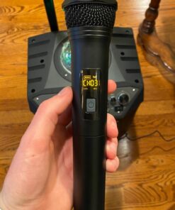 Wireless Karaoke Machine for Adults, TONOR PA System Portable Bluetooth Singing Speaker with Dual Wireless Microphones Microfono, Disco Ball for Home Karaoke, Party, Class and Church K20 Black 68 713tQONLUIL