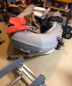 ECOTRIC Watercraft PWC Dolly Boat Jet Ski Stand Storage Trailer Watercraft Cart Watercraft Dolly PWC Dock Slipway Cart Adjustable Bunks W/ 4 Casters and 2 Brakes 1000lb Capacity 56 713tSHiv5LL