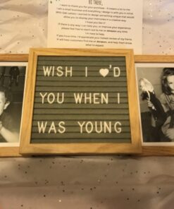 Oak letters Best Friend Picture Frame with Customizable Letter Board | Cute & Meaningful Personalized Picture Frame for Mom, Bff, Besties, Sister, Aunt, Cousin | Memorial picture frame Standard Natural Oak 29 713u76TjzSL