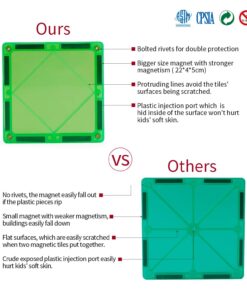 Magnetic Blocks - Magnetic Toys for Toddlers Kids Magnetic Building Blocks Preschool Magnet Set Magnetic Stem Toys 70 Pieces 25 713uMwgkI0L