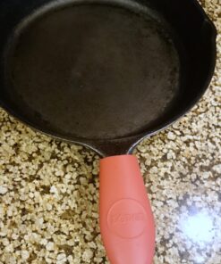 Lodge Silicone Hot Handle Holder - Red Heat Protecting Silicone Handle Cast Iron Skillets with Keyhole Handle 40 713v0SO9BvL 1