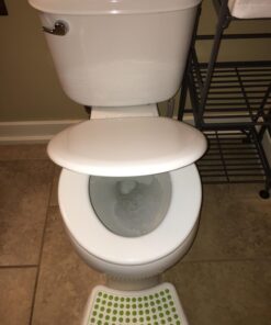 MAYFAIR 883SLOWA 000 Toilet Seat with Built-in Potty Training Seat will Reduce Clutter, Slow Close and Never Loosen, ROUND, Durable Enameled Wood/Long Lasting Plastic, White 31 713x1wg5xQL