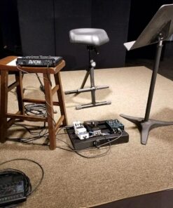 K&M Konig & Meyer 14047.000.55 Performance Pneumatic Stool | Easily Adjust Height/Angle of the Ergonomic Set /Footrest | Professional Grade for all Musicians | German Made | Black Imitation Leather Modern 4 713x7P6F6TL