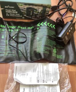 BN-LINK Durable Seedling Heat Mat Heating Pad 10" x 20.75" with Digital Thermostat Controller Combo Set Waterproof for Indoor Seed Starting and Plant Germination 10" x 20.75" & Thermostat 29 713xe7ZfiL 1
