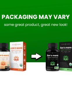 Organic Lions Mane Mushroom Supplement (2 Month Supply - 120 Count) Mental Clarity, Memory & Focus Supplement | Vegan Cordyceps & Reishi Mushroom Capsules | Supports Immune System & Brain Health 12 713xuXTV8tL