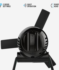 Alternative view of Vornado Zippi Small Personal Fan for Desk, Nightstand, Tabletop, Travel, Black