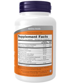 Alternative view of NOW Supplements, True Focus™ with Amino Acids, Ginkgo, DMAE + CoQ10 and Grape Seed Extract , 90 Veg Capsules