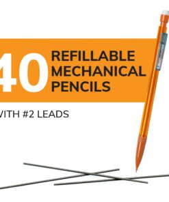 BIC Xtra-Smooth Mechanical Pencils with Erasers (MPCE40-BLK), Bright Edition Medium Point (0.7mm), 40-Count Pack, Bulk Mechanical Pencils for School or Office Supplies, Gifts for Students Xtra-Smooth Bright Edition 29 713yMkEHbIL