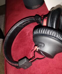 Avantree Audition - Bluetooth Over-Ear Headphones with Long-Lasting Durable Build, Built-in Mic, 40h Battery Life and Wireless or Wired Modes for Phone, PC & Laptop Black, Red 55 713yOyaQsAL