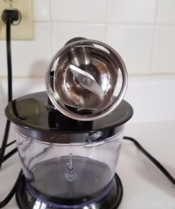 Hamilton Beach 4-in-1 Electric Immersion Hand Blender with Handheld Blending Stick, Whisk + 3-Cup Food & Vegetable Chopper Bowl, 2-Speeds, 225 Watts, Silver and Stainless Steel (59765) 37 713yRR7gcKL