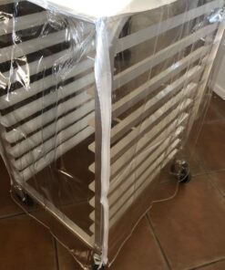 New Star Foodservice 36534 Commercial Sheet Pan Rack Cover, PVC, 10-Tier, 28 x 23 x 33 inch, Clear 10 713yr9LFRlL