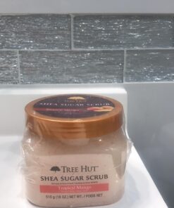 Tree Hut Shea Sugar Scrub Tropical Mango, 18oz, Ultra Hydrating and Exfoliating Scrub for Nourishing Essential Body Care Mango Puree 1.12 Pound (Pack of 1) 50 713z scbkcL