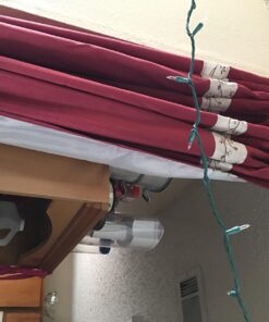 iDesign Cameo Metal Tension, Adjustable Customizable Curtain Rod for Bathtub, Shower Stall, Closet, Doorway, 43"-75", Matte Black Set of 1 43"-75" 31 713zmL586L