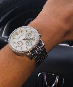 Michael Kors Women's Ritz Silver-Tone Watch MK5020 24 713znn5zx7L