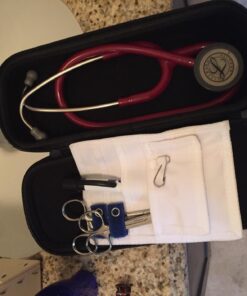 ADC 216RB Model 216 Pocket Pal II Medical Instrument Organizer/Pocket Protector, White with Royal Blue Accents White with Royal Blue Velcro 1 Count 5 714 fy rWNL