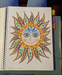 Fun & Funky Coloring Book Treasury: Designs to Energize and Inspire (Design Originals) 208 Pages with 96 Groovy One-Side-Only Designs on Extra-Thick Perforated Paper in a Handy Spiral Lay-Flat Binding 31 714 ljgzz1L 2