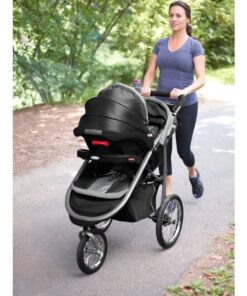 Graco FastAction Fold Jogger Travel System | Includes the FastAction Fold Jogging Stroller and SnugRide 35 Infant Car Seat, Gotham 44 714 mFnVorL