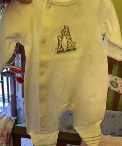 Little Me Unisex Baby 2 Piece Footie and Cap, Giraffe Newborn 23 7140DR1zI3L