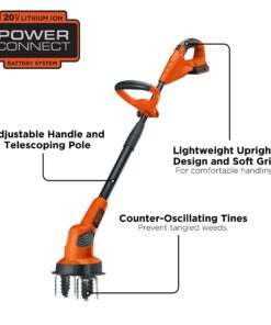 BLACK+DECKER 20V MAX* Tiller (LGC120) 20V Cultivator/Tiller Kit 23 71417Y1r2ZS