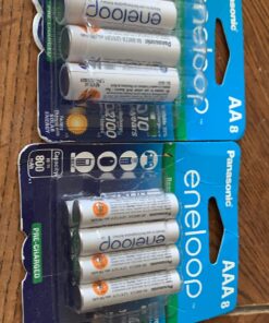 Panasonic BK-4MCCA8BA eneloop AAA 2100 Cycle Ni-MH Pre-Charged Rechargeable Batteries, 8-Battery Pack 8 Count (Pack of 1) 50 7141BflRhGL