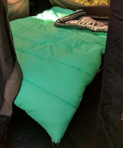 TETON Sports Mammoth Queen Size Sleeping Bag- Double Sleeping Bag – A Warm Bag The Whole Family can Enjoy – Great Sleeping Bag for Camping, Hunting and Base Camp. Compression Sack Included Teal Mammoth 0F 44 7141QnaOOzL