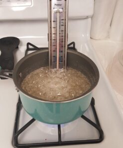 Candy Thermometer Deep Fry/Jam/Sugar/Syrup/Jelly Thermometer with Hanging Hook Cooking Thermometer Food Thermometer Quick Reference Temperature & Pot Clip Silver 40 7141RKIWGoL