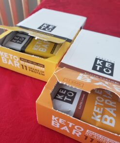 Perfect Keto Bars - The Cleanest Keto Snacks with Collagen and MCT. No Added Sugar, Keto Diet Friendly - 3g Net Carbs, 18g Fat,11g protein - Keto Diet Food Dessert (Salted Caramel, 12 Bars) Salted Caramel 12 Count (Pack of 1) 32 7142MPP6yqL