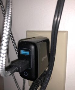 Anker Dual USB Wall Charger, PowerPort II 24W, Ultra-Compact Travel Charger with PowerIQ Technology and Foldable Plug, for iPhone XS/Max/XR/X/8/7/6/Plus, iPad Pro/Air 2/mini 4, Galaxy S9/S8/+ and More Black 45 7142qKWEN4L