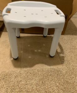 Carex Universal Bath Seat and Shower Chair - Bath Chair Supports Up To 400 Pounds - Adjustable Height Shower Bench, Plastic Stool For Shower, Shower Seat 47 71436nw7fyL