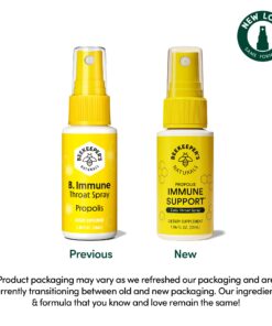 Propolis Throat Spray by Beekeeper's Naturals - 95% Bee Propolis Extract, Natural Immune Support & Sore Throat Relief - Antioxidants, Keto, Paleo, Gluten-Free (1.06 oz)(Pack of 1) Adult Propolis 1 Pack 1.06 Fl Oz (Pack of 1) 23 7144EUoX92L