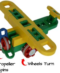 Whirligig STEM Toys for Girls & Boys | Building Blocks for 5 Year Old+ | Creative Construction Educational Engineering Set | 106 Pieces | Best Kids Gift Kit for Ages 5, 6, 7, 8, 9, 10 Yr. 22 7145NcF68L