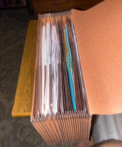 Pendaflex Heavy Duty Expanding File with Extra-Thick Cover, Tyvek Reinforced Edges, 21 Pockets, A–Z Tabs, Elastic Cord Closure, Letter Size (R117ALHD),Brown 1 Unit 19 7145YHUfYmL