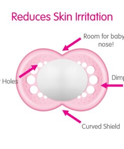 MAM Night Pacifiers , MAM Pacifiers 6+ Months, Best Pacifier for Breastfed Babies, Glow in the Dark Pacifier, Baby Boy Pacifier, 6-16 (Pack of 2) 34 7145i8dCyVL