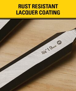 STANLEY Chisel Set, 150 Series, Short Blade, Wood, 3-Piece (16-150) 17 7145ps8AcFL